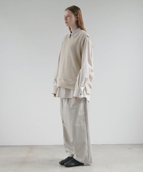 VU ヴウ boa v vest  [FIGARO］ボア Vネックベスト vu-cut-011