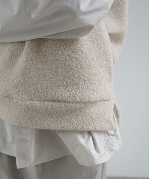 VU ヴウ boa v vest  [FIGARO］ボア Vネックベスト vu-cut-011