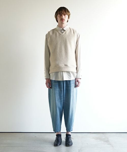 VU ヴウ boa v vest  [FIGARO］ボア Vネックベスト vu-cut-011