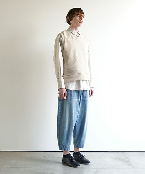 VU ヴウ boa v vest  [FIGARO］ボア Vネックベスト vu-cut-011