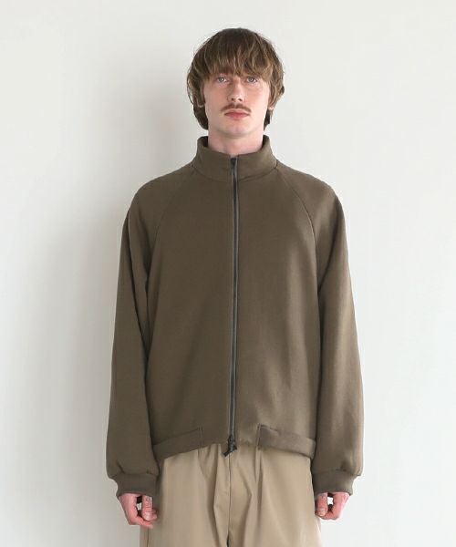 VU ヴウ fleece blouson  [OLIVE] 裏毛ブルゾン vu-cut-010