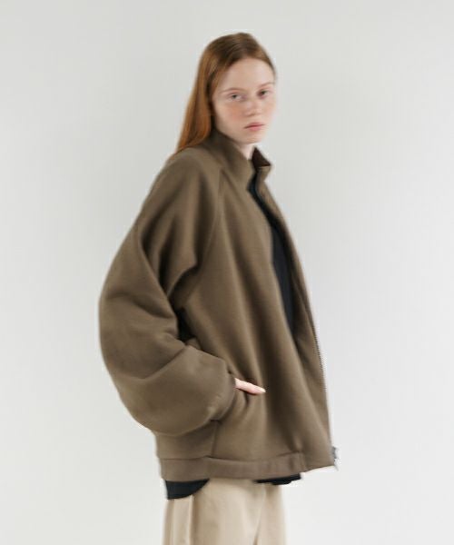VU ヴウ fleece blouson  [OLIVE] 裏毛ブルゾン vu-cut-010