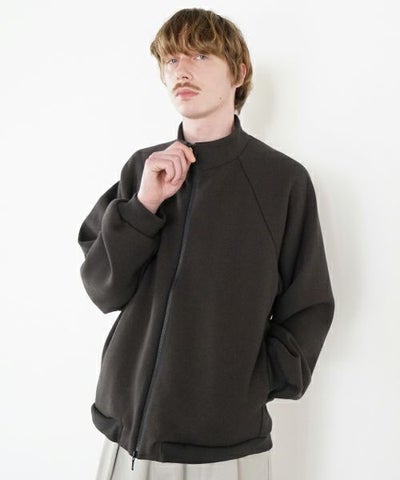 VU ヴウ fleece blouson  [CHARCOAL] 裏毛ブルゾン vu-cut-010