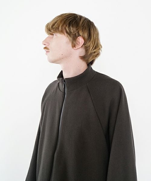 VU ヴウ fleece blouson  [CHARCOAL] 裏毛ブルゾン vu-cut-010