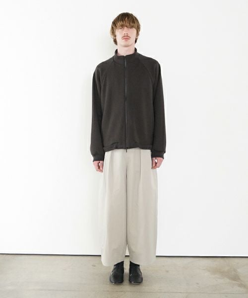 VU ヴウ fleece blouson  [CHARCOAL] 裏毛ブルゾン vu-cut-010