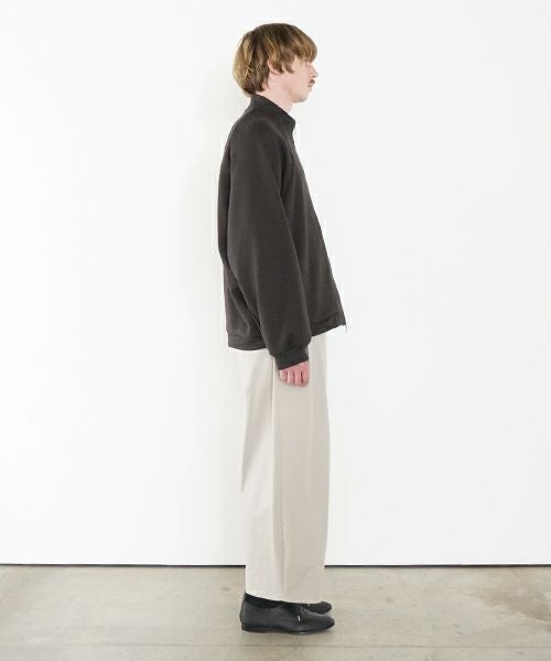 VU ヴウ fleece blouson  [CHARCOAL] 裏毛ブルゾン vu-cut-010