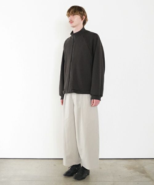 VU ヴウ fleece blouson  [CHARCOAL] 裏毛ブルゾン vu-cut-010