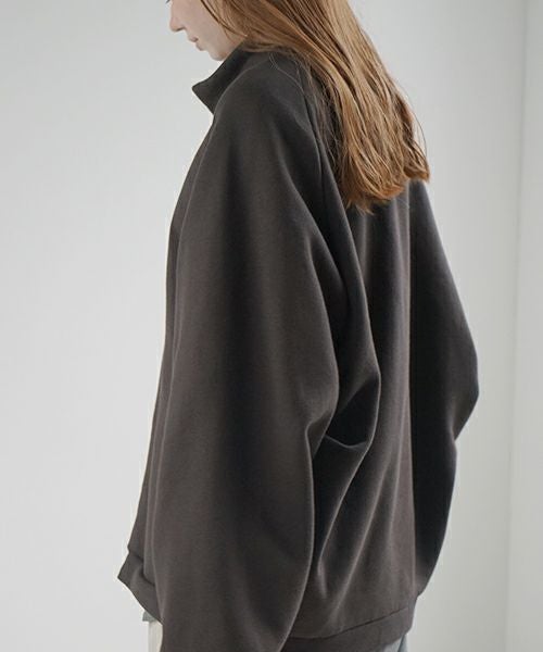 VU ヴウ fleece blouson  [CHARCOAL] 裏毛ブルゾン vu-cut-010