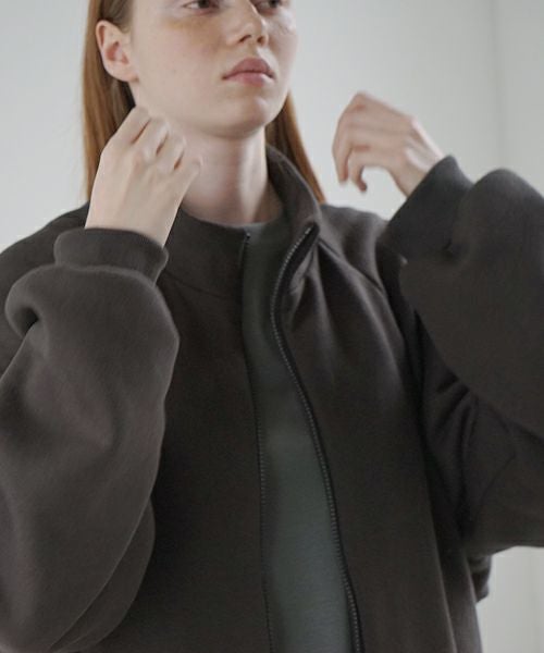 VU ヴウ fleece blouson  [CHARCOAL] 裏毛ブルゾン vu-cut-010