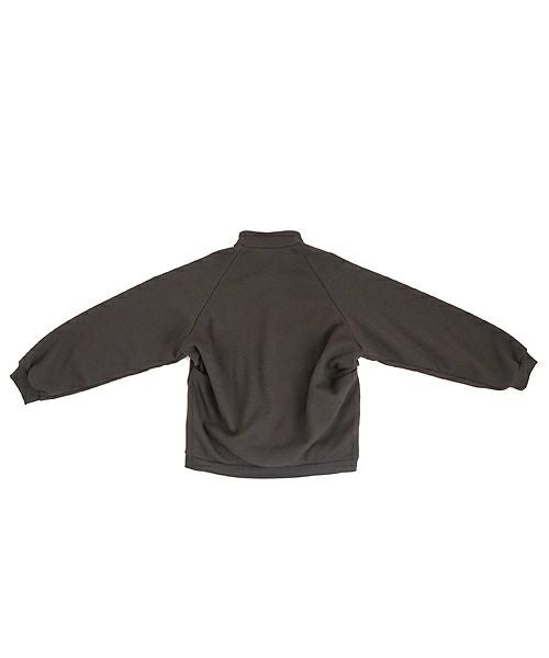 VU ヴウ fleece blouson  [CHARCOAL] 裏毛ブルゾン vu-cut-010