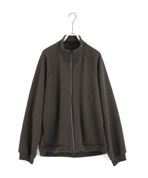 VU ヴウ fleece blouson  [CHARCOAL] 裏毛ブルゾン vu-cut-010