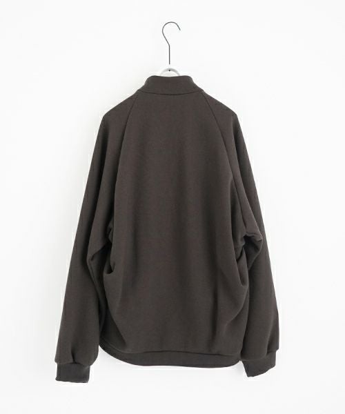VU ヴウ fleece blouson  [CHARCOAL] 裏毛ブルゾン vu-cut-010
