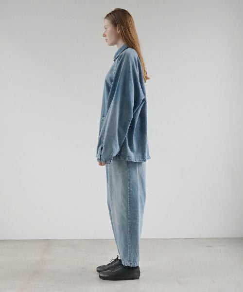 VU ヴウ vintage denim cropped pants [VINAGE BLUE] ヴィンテージデニム クロップドパンツ vu-pnt-005