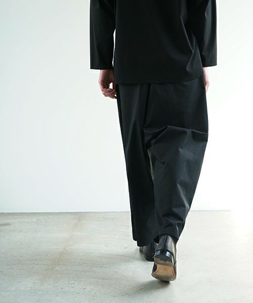VU ヴウ wide silhouette pants [BLACK] ワイドシルエットパンツ vu-pnt-006
