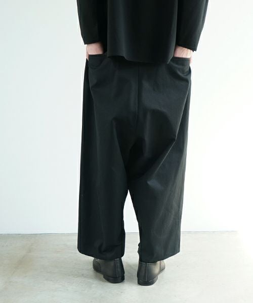 VU ヴウ wide silhouette pants [BLACK] ワイドシルエットパンツ vu-pnt-006