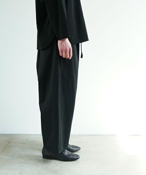 VU ヴウ wide silhouette pants [BLACK] ワイドシルエットパンツ vu-pnt-006