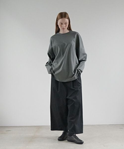 VU ヴウ wide silhouette pants [BLACK] ワイドシルエットパンツ vu-pnt-006