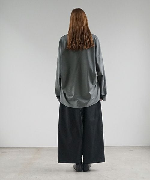 VU ヴウ wide silhouette pants [BLACK] ワイドシルエットパンツ vu-pnt-006