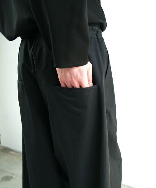 VU ヴウ wide silhouette pants [BLACK] ワイドシルエットパンツ vu-pnt-006