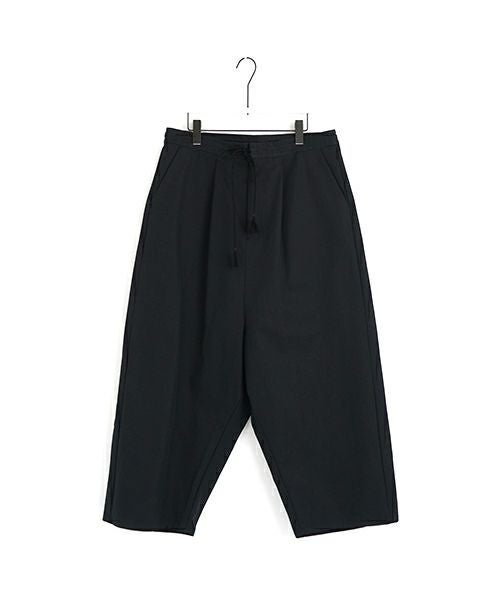 VU ヴウ wide silhouette pants [BLACK] ワイドシルエットパンツ vu-pnt-006