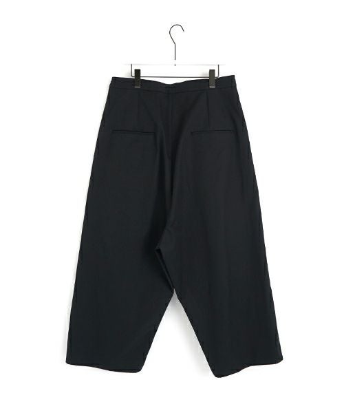 VU ヴウ wide silhouette pants [BLACK] ワイドシルエットパンツ vu-pnt-006
