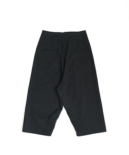 VU ヴウ wide silhouette pants [BLACK] ワイドシルエットパンツ vu-pnt-006