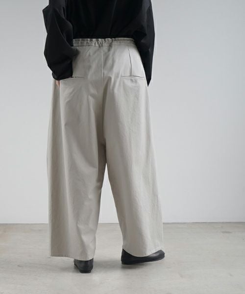 VU ヴウ wide silhouette pants [CHALK] ワイドシルエットパンツ vu-pnt-006