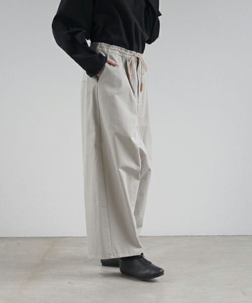 VU ヴウ wide silhouette pants [CHALK] ワイドシルエットパンツ vu-pnt-006