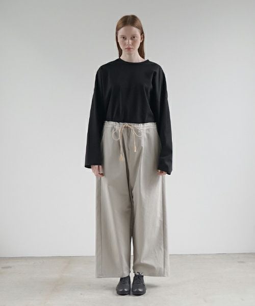 VU ヴウ wide silhouette pants [CHALK] ワイドシルエットパンツ vu-pnt-006