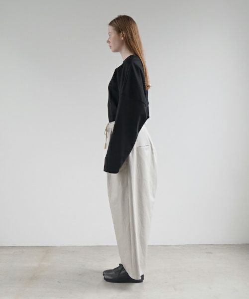 VU ヴウ wide silhouette pants [CHALK] ワイドシルエットパンツ vu-pnt-006