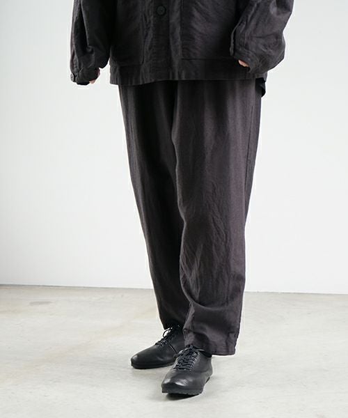 VU ヴウ dyed tapered pants［SUMI] 染テーパードパンツ425-VU-09