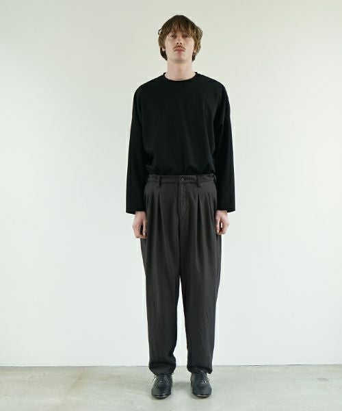 VU ヴウ dyed tapered pants［SUMI] 染テーパードパンツ425-VU-09