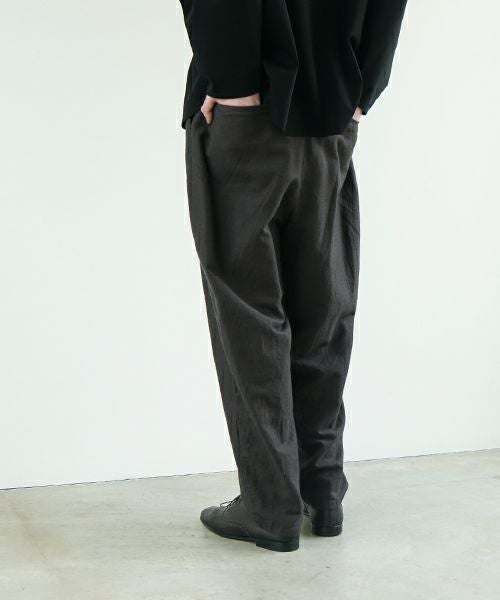 VU ヴウ dyed tapered pants［SUMI] 染テーパードパンツ425-VU-09