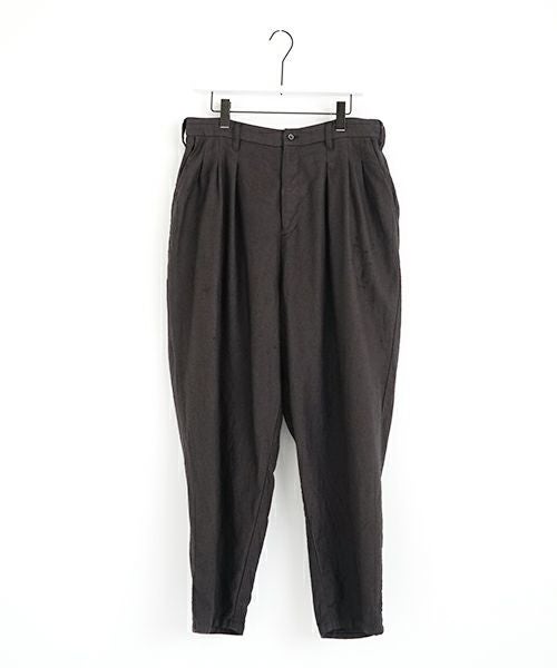 VU ヴウ dyed tapered pants［SUMI] 染テーパードパンツ425-VU-09