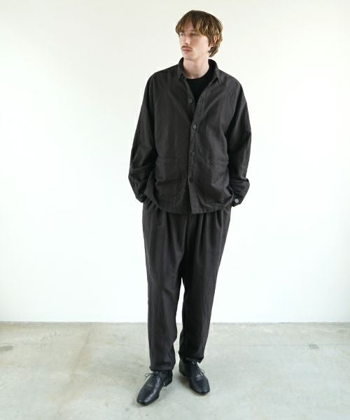 VU ヴウ dyed work jacket [SUMI]  染ワークジャケット vu-jkt-005