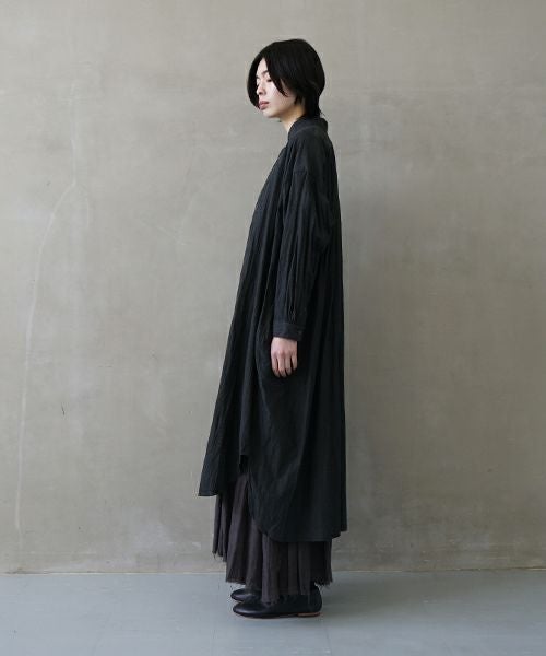 suzuki takayuki スズキタカユキ weather-cloth shirt [A251-03/ebony