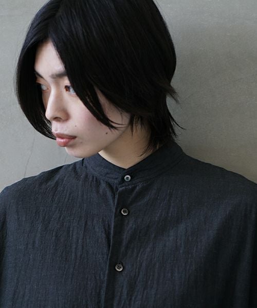 suzuki takayuki スズキタカユキ weather-cloth shirt [A251-03/ebony