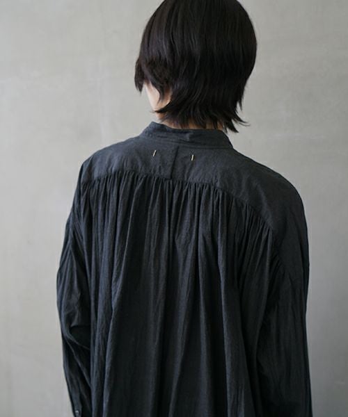suzuki takayuki スズキタカユキ weather-cloth shirt [A251-03/ebony