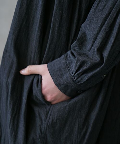 suzuki takayuki スズキタカユキ weather-cloth shirt [A251-03/ebony suzuki takayuki スズキタカユキ weather-cloth shirt [A251-03/ebony