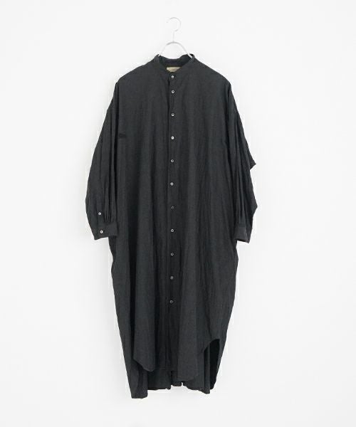 suzuki takayuki スズキタカユキ weather-cloth shirt [A251-03/ebony black]