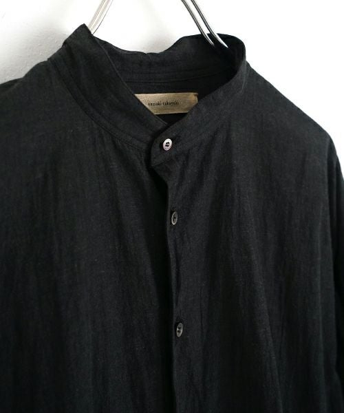 suzuki takayuki スズキタカユキ weather-cloth shirt [A251-03/ebony black]