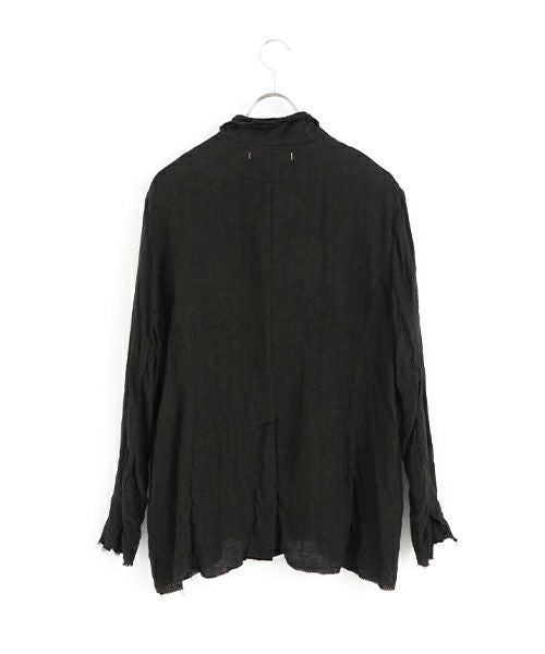 suzuki takayuki スズキタカユキ frayed short jacket[A251-09/lamp black]