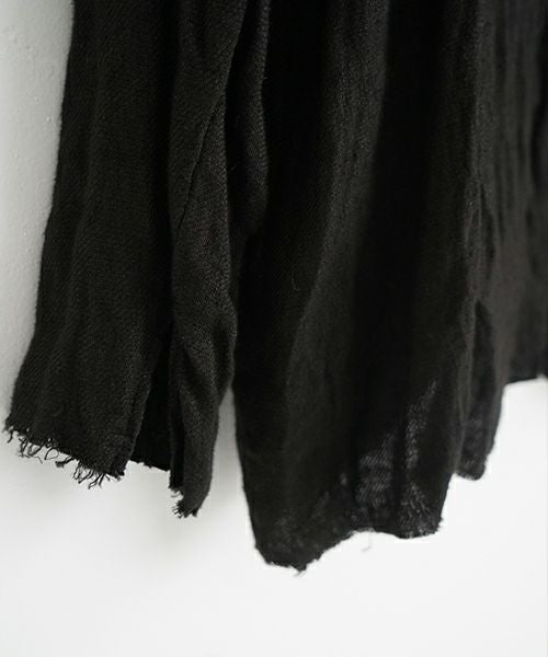 suzuki takayuki スズキタカユキ frayed short jacket[A251-09/lamp black]