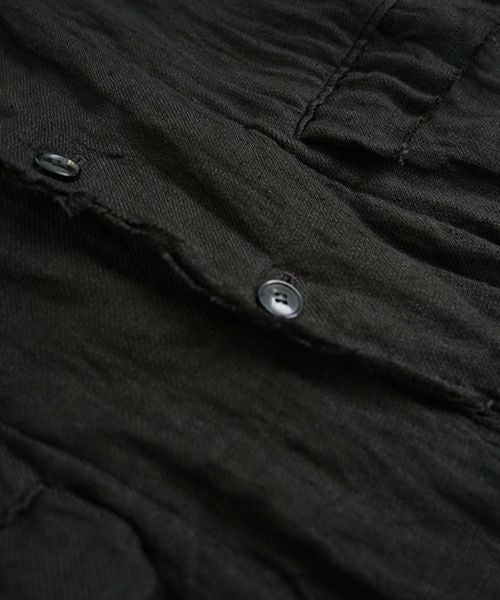 suzuki takayuki スズキタカユキ frayed short jacket[A251-09/lamp black]
