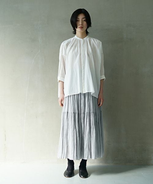 suzuki takayuki スズキタカユキ khadi shirtⅠ [T001-14-1/off white] カディシャツ