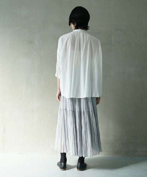 suzuki takayuki スズキタカユキ khadi shirtⅠ [T001-14-1/off white] カディシャツ