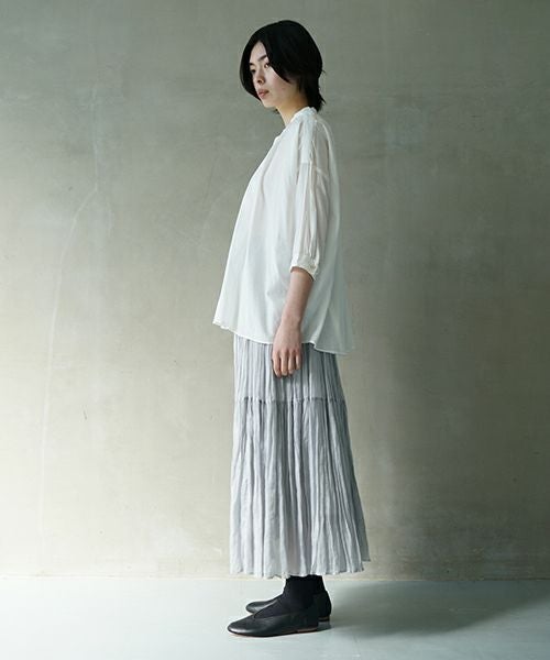 suzuki takayuki スズキタカユキ khadi shirtⅠ [T001-14-1/off white] カディシャツ