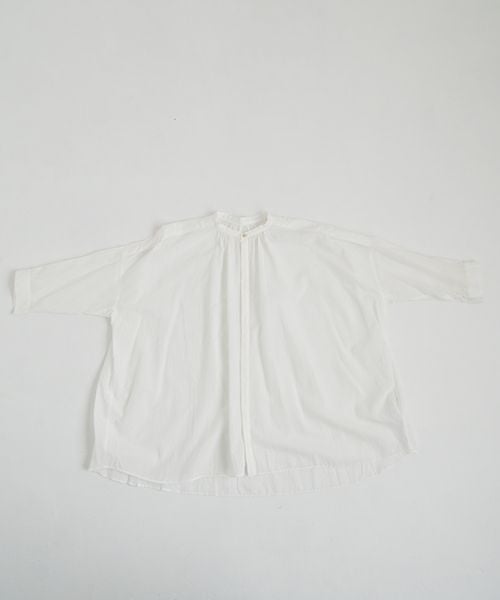 suzuki takayuki スズキタカユキ khadi shirtⅠ [T001-14-1/off white] カディシャツ