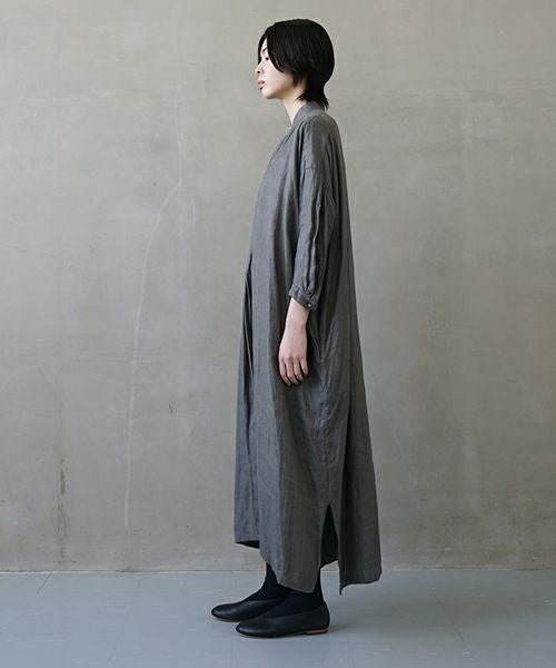 suzuki takayuki スズキタカユキ peasant dress I [A251-22/moss grey]