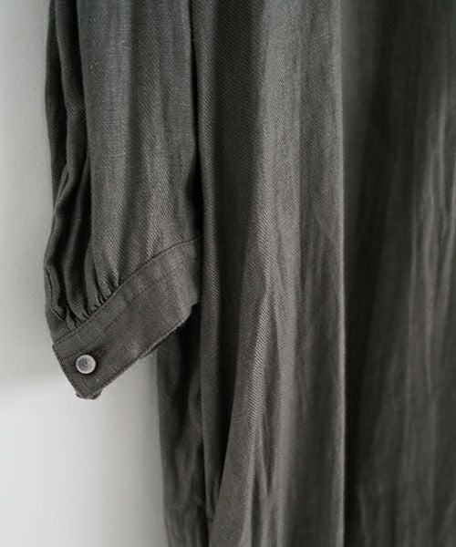suzuki takayuki スズキタカユキ peasant dress I [A251-22/moss grey]